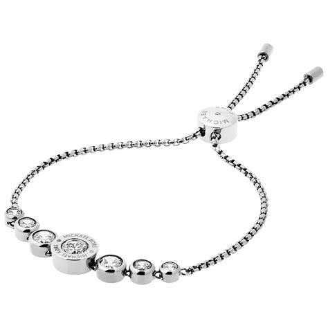 michael kors id bracelet silver|michael kors adjustable bracelet.